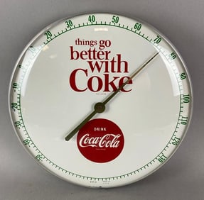 Vintage 1957 Coca Cola Advertising Thermometer