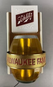 Vintage Schlitz Light Up Advertising Motion Sign