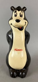 Vintage Hamms Beer Ceramic Advertising Bear Bank
