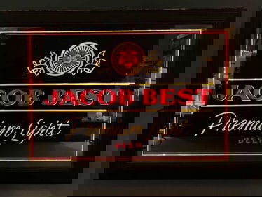 Jacob Best Beer Light Up Advertising Mirror Sign