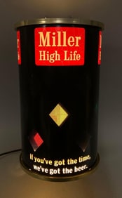 Vintage Miller High Life Light Up Advertising Motion Light