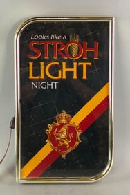 NOS Stroh Beer Light Up Advertising Sign