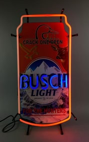 Busch Light For the Hunters Light Up Advertising Neon Light