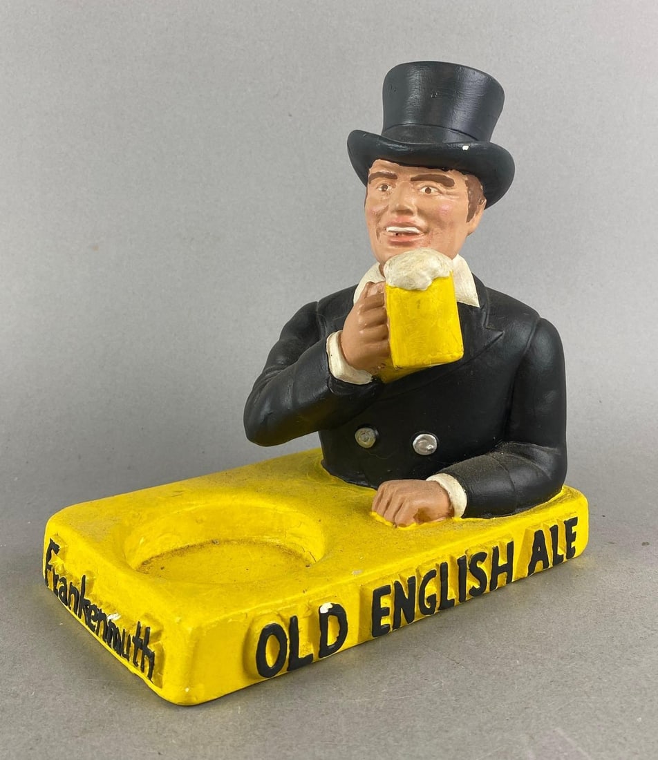 Vintage Frankenmuth Old English Ale Advertising Back Bar Chalk Statue (1 of 2)