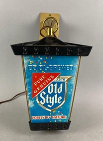 Vintage Old Style Light Up Advertising Hanging Lantern