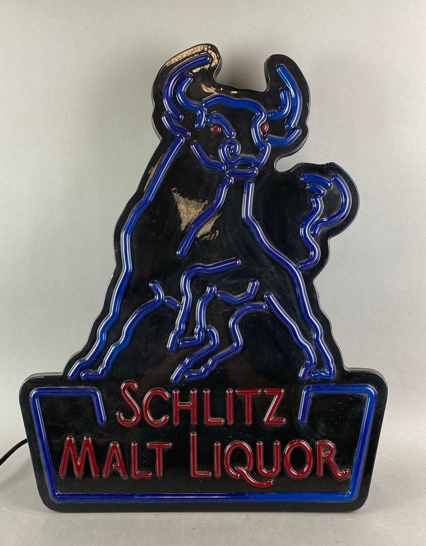 Schlitz Malt Liquor Light Up Advertising Sign (1 of 3)