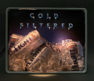 Pabst Light Light Light Up Advertising Sign