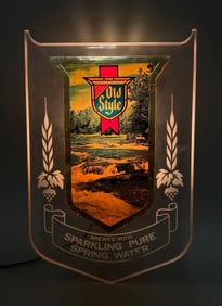 Vintage Old Style Light Up Advertising Sign