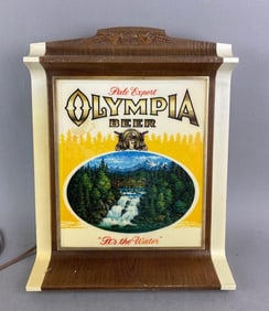 Vintage Olympia Beer Light Up Advertising Sign