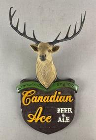 Canadian Ace Beer and Ale Advertising Plaque