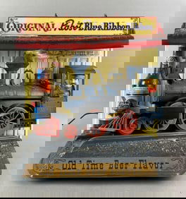 Vintage Pabst Blue Ribbon Light Up Advertising Display