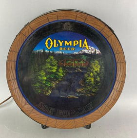 Vintage Olympia Beer Motion Light Up Advertising Sign