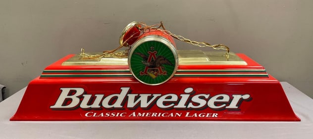 Budweiser Beer Billiards Hanging Advertising Lamp