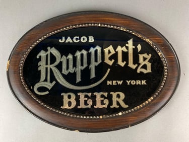 Antique 1930s Ruppert Beer ROG Advertising Sign