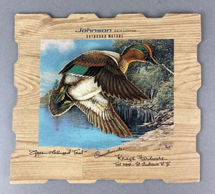 Vintage 1950s Johnson Sea Horse 3D Advertising Sign