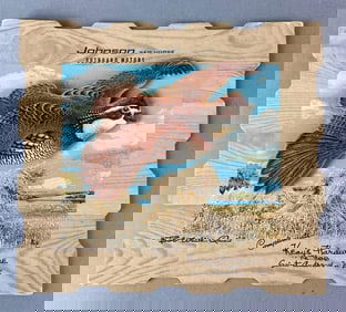 Vintage 1950s Johnson Sea Horse 3D Advertising Sign