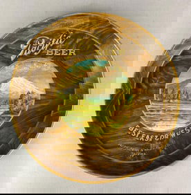 Antique 1910 Pacific Beer Advertising Tray