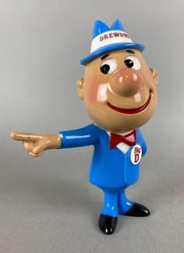 Vintage 1950s Drewrys Plastic Advertising Figure
