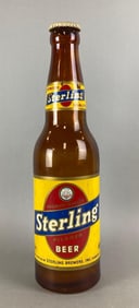 Vintage 1960s Sterling Beer Advertising Bottle