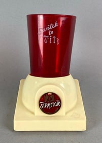 Vintage 1940s Fitzgerald Foam Scraper Advertising Holder