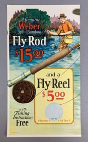 Vintage 1940s Weber Leaders Steven Point Advertising Poster