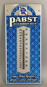 Vintage 1960s NOS Pabst Beer Advertising Thermometer