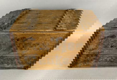 Antique Fox Head Beer Advertising Crate