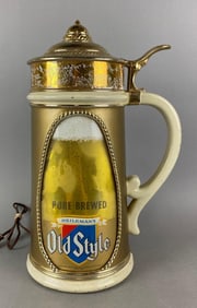 Vintage Old Style Beer Light Up Advertising Heat Motion Light