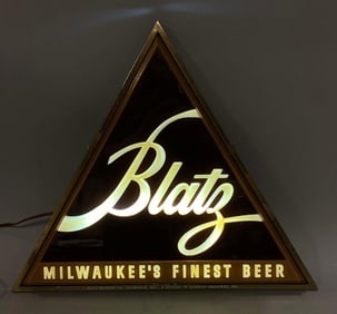 Vintage 1950-1940s Blatz Beer Light Up Advertising Sign