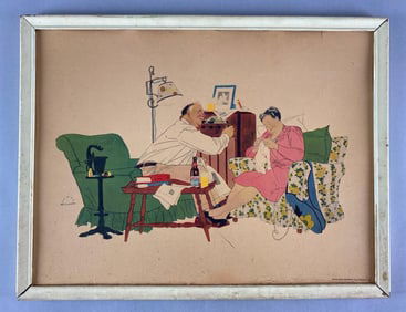 Peter Hand Brewery Meister Beer Advertising Print