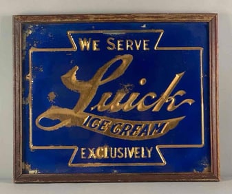 ROG Luick Ice Cream In Store Advertising Sign