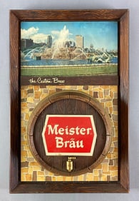 Meister Brau The Custom Brew Beer Plastic Advertising Sign