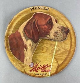 Meister Brau Beer Pointer 3D Cardboard Advertising Sign