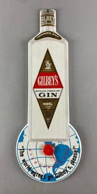 Gilbey’s Dry Gin Metal Advertising Thermometer