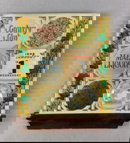 1969 Country Club Malt Liquor Embossed Paper Advertising Calendar Thermometer