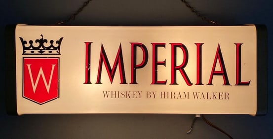 Imperial Whiskey Light Up Advertising Sign
