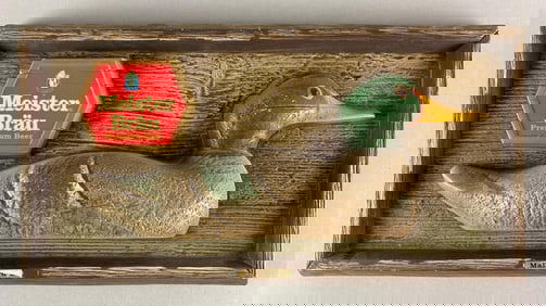 Meister Brau Beer Mallard Duck Vacuform Plastic Advertising Sign