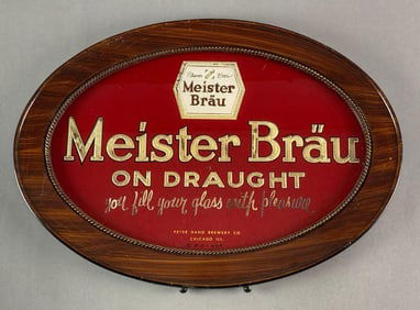 Meister Brau On Draught ROG Advertising Sign