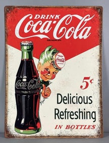 Reproduction Drink Coca-Cola Metal Advertising Sign