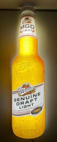 2004 Miller Genuine Draft Light Bottle Light Up Advertising Sign