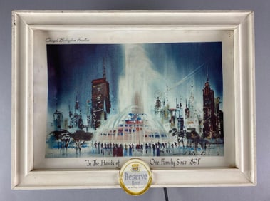 Peter Hand Reserve Beer Light Up Advertising Sign