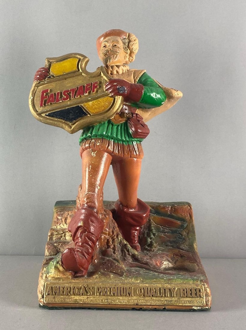 Plasto Falstaff Beer Figural Advertisimg Chalkware Display (1 of 4)
