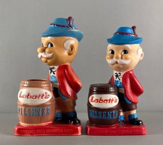 Group of 2 Labatts Pilsner Beer Advertising Coin Banks