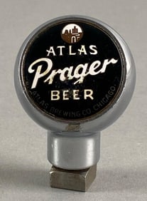 Atlas Prager Beer Advertising Tap Knob