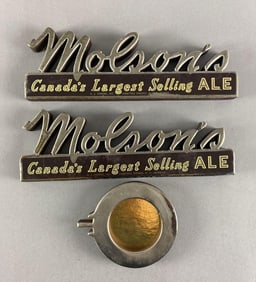 Group of Molsons Canadian Ale Advertising Wood Signs