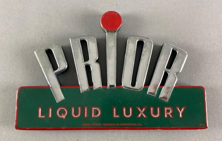 Prior Liquid Luxury Wood Advertising Sign