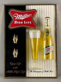 Miller High Life Beer 3D Advertising Sign