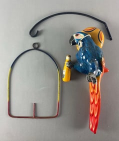 Pancho Corona Extra Beer Wood Advertising Parrot