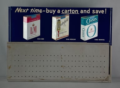 Vintage Cigarette Advertising Dispenser