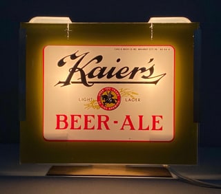 Kaiers Light Lager Beer-Ale Light Up Advertising Sign